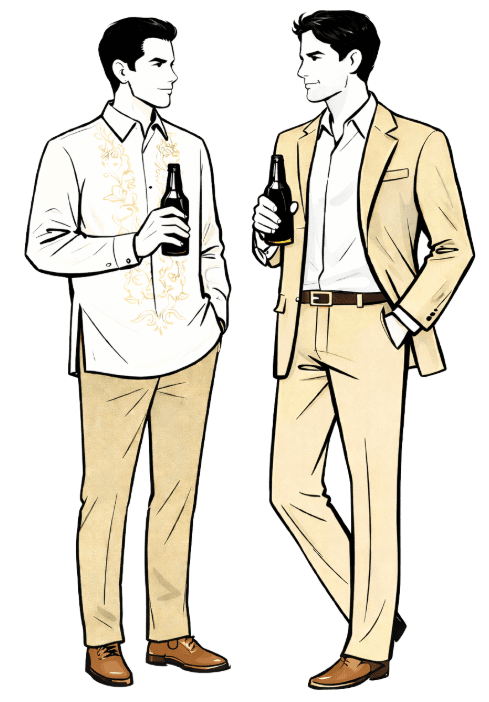 Men dress code illustration